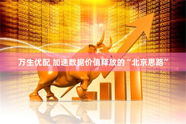 万生优配 加速数据价值释放的“北京思路”