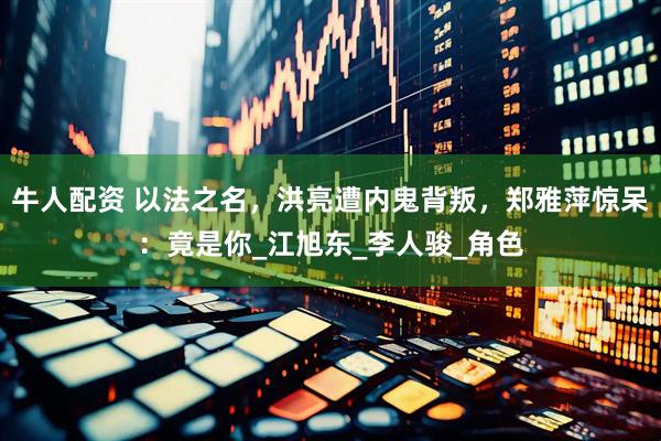牛人配资 以法之名，洪亮遭内鬼背叛，郑雅萍惊呆：竟是你_江旭东_李人骏_角色